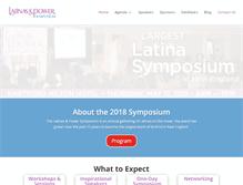 Tablet Screenshot of latinasandpower.com